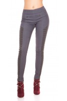 Sexy Treggings with lace Grey